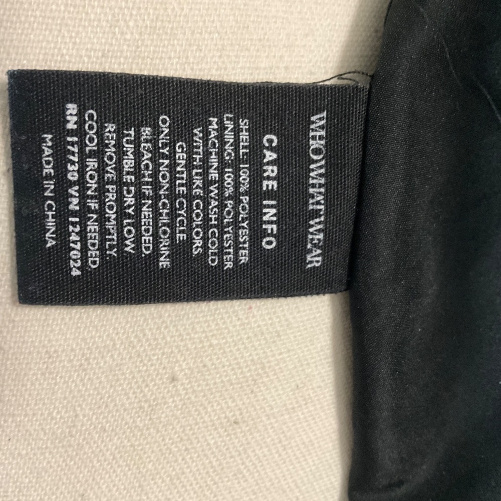Who What Wear Black Bomber Jacket with Floral Design - Picture 7 of 10